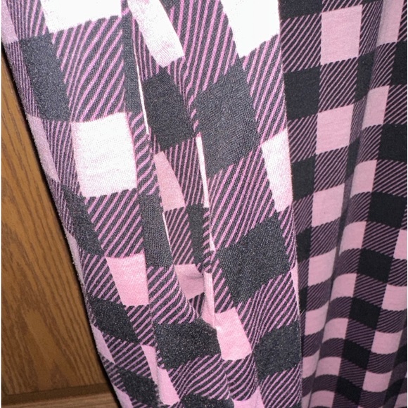 Lularoe Womens Size Small Sheath Dress Black And pink Checkered geometric EUC - Picture 4 of 4